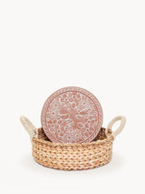 Bread Warmer & Basket - Garden Round
