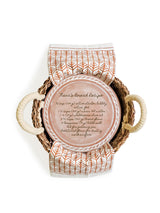 Personalized Bread Warmer & Basket Gift Set With Tea Towel - Recipe Round