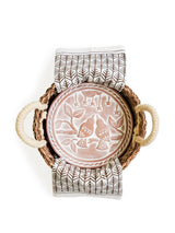 Bread Warmer & Basket Gift Set With Tea Towel - Lovebird Round