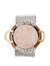 Bread Warmer & Basket Gift Set With Tea Towel - Plant Round