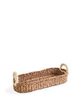 Savar Bread Basket With White Handle