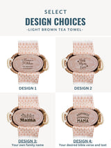 Bread Warmer & Basket Gift Set With Tea Towel - Mom Oval