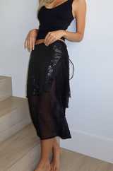 TWLIGHT Double Layer Silk Skirt