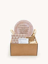 Personalized Bread Warmer & Basket Gift Set With Tea Towel - Recipe Round