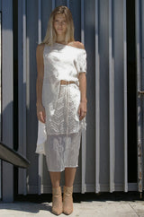 SOUL Double Layer Faux Wrap Skirt