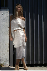 SOUL Double Layer Faux Wrap Skirt