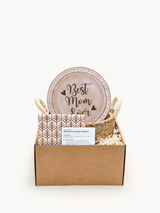 Bread Warmer & Basket Gift Set With Tea Towel - Mom Round
