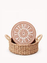 Bread Warmer & Basket - Vintage Flower