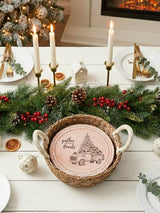 Bread Warmer & Basket - Christmas Truck Round