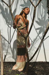 BETTY Stripe Criss Cross Dress