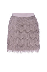 LEVI Lavender Haze Fringe Skirt