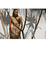 BETTY Stripe Criss Cross Dress