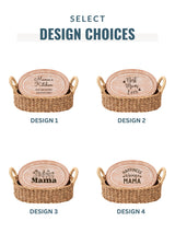 Bread Warmer & Basket - Mom Oval