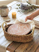 Bread Warmer & Basket - Bird Oval