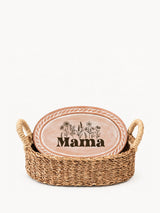 Bread Warmer & Basket - Mom Oval
