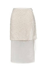 SOUL Double Layer Faux Wrap Skirt