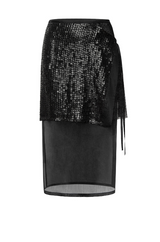 TWLIGHT Double Layer Silk Skirt