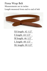 Fiona Wrap Belt in Black