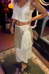 SOLSTICE Double Silk Sequin Skirt