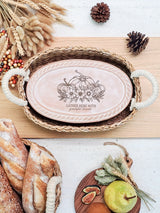 Bread Warmer & Basket - Pumpkin Oval