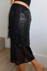 TWLIGHT Double Layer Silk Skirt