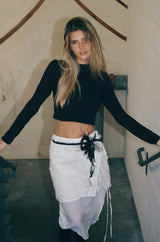 SOUL Double Layer Faux Wrap Skirt
