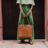 Classic Leather Tote Bag (Structured)