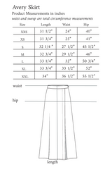 Avery Skirt in Chai Ditsy