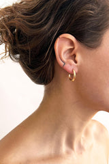 Crescent Hoops Gold Small