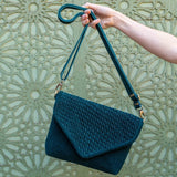 Teal Suede Woven Everyday Bag (Limited Edition)
