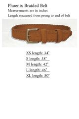 Phoenix Braided Belt in Brushed Suede