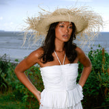 Catalina Frayed Straw Hat
