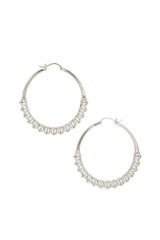 Calla Hoops Silver Medium