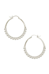 Calla Hoops Silver Small