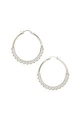 Calla Hoops Silver Small