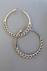 Calla Hoops Silver Large
