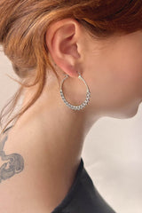Calla Hoops Silver Small
