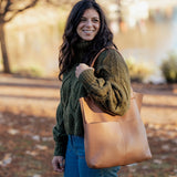 Classic Leather Tote Bag (Unstructured)