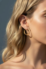 Crescent Hoops Gold Large