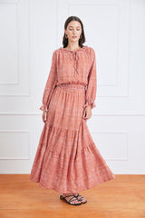 Esme Dress in Saffron Dot