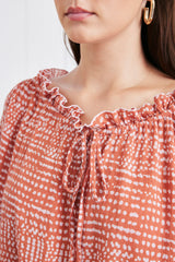 Esme Dress in Saffron Dot