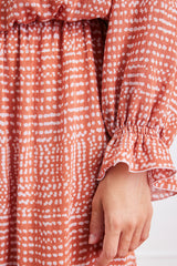 Esme Dress in Saffron Dot