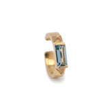 Debbie Baguette Topaz Ear Cuff - 14K Yellow Gold