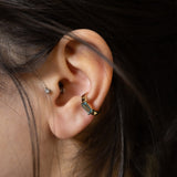 Debbie Baguette Topaz Ear Cuff - 14K Yellow Gold