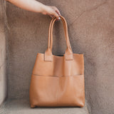 Classic Leather Tote Bag (Unstructured)