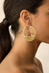 Iris Hoops Gold Large