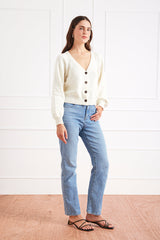 Greta Cardigan in Oat Milk