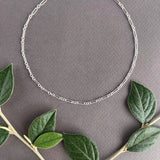 Lily Chain Necklace Silver