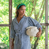 NAGA Macrame Bucket Bag in Off White