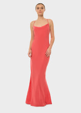 Coral AquaFlora Scarlet Slip Dress
